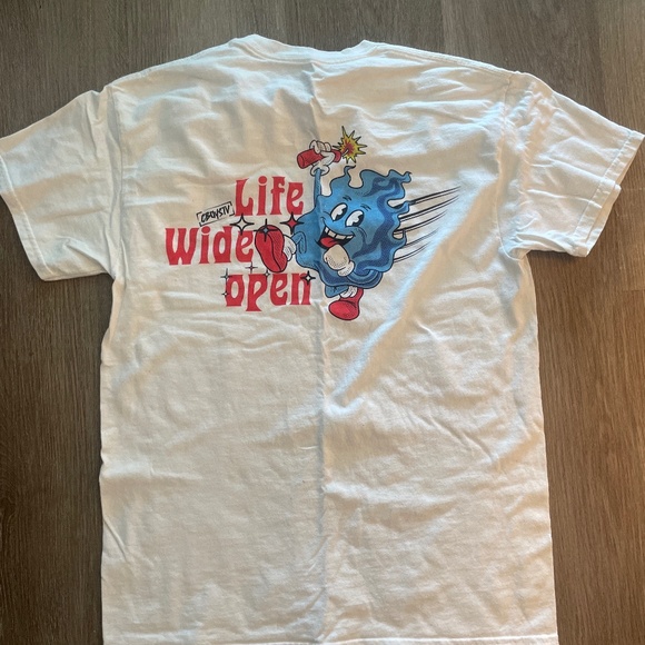 Life wide open CBoys white tee six men’s Medium - Picture 1 of 4